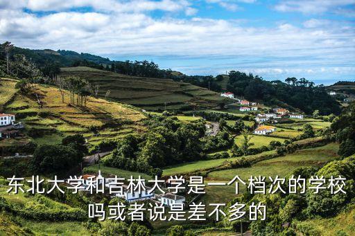 東北大學(xué)和吉林大學(xué)是一個檔次的學(xué)校嗎或者說是差不多的