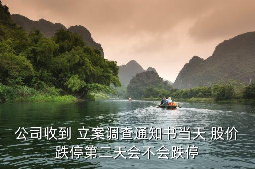 公司收到 立案調(diào)查通知書當(dāng)天 股價(jià)跌停第二天會不會跌停