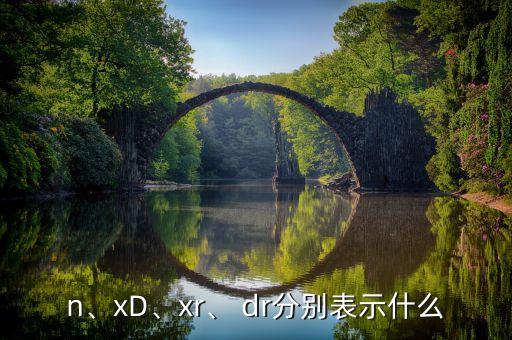 n、xD、xr、 dr分別表示什么