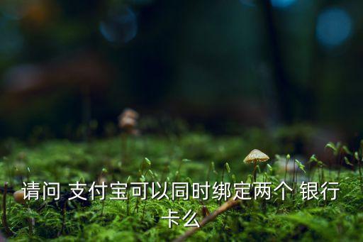 請(qǐng)問 支付寶可以同時(shí)綁定兩個(gè) 銀行卡么