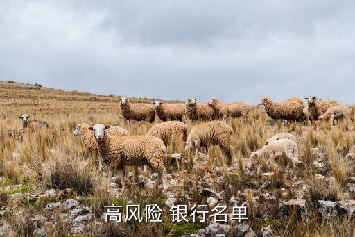 高風(fēng)險 銀行名單
