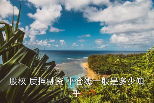 股權(quán) 質(zhì)押融資 平倉(cāng)線(xiàn)一般是多少知乎