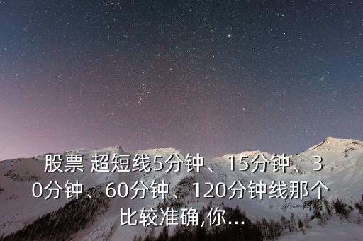  股票 超短線5分鐘、15分鐘、30分鐘、60分鐘、120分鐘線那個比較準(zhǔn)確,你...
