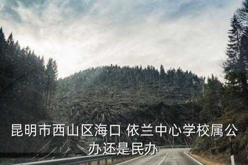 昆明市西山區(qū)?？?依蘭中心學(xué)校屬公辦還是民辦