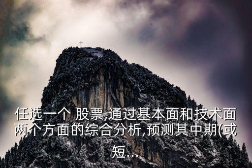 任選一個 股票,通過基本面和技術面兩個方面的綜合分析,預測其中期(或短...