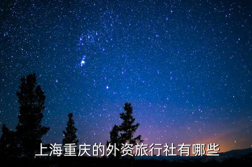  上海重慶的外資旅行社有哪些
