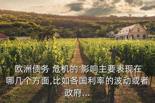 歐債危機對歐洲股票市場的影響