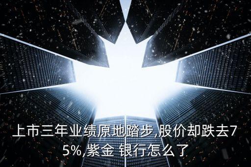上市三年業(yè)績原地踏步,股價(jià)卻跌去75%,紫金 銀行怎么了