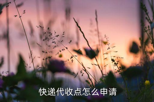  快遞代收點怎么申請