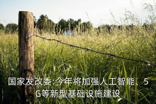 國(guó)家發(fā)改委:今年將加強(qiáng)人工智能、5G等新型基礎(chǔ)設(shè)施建設(shè)