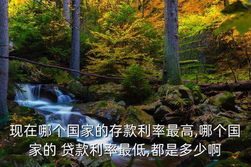 現(xiàn)在哪個(gè)國家的存款利率最高,哪個(gè)國家的 貸款利率最低,都是多少啊