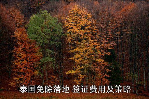 泰國對中國免簽證費(fèi),2023泰國免簽證費(fèi)