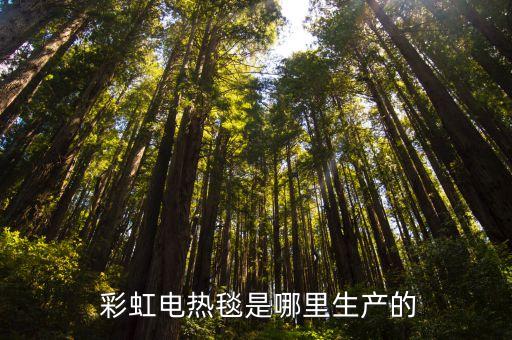  彩虹電熱毯是哪里生產的