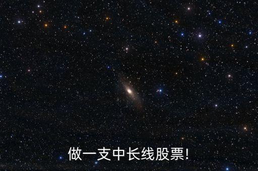 做一支中長(zhǎng)線(xiàn)股票!