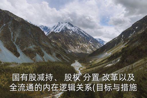 國有股減持、 股權(quán) 分置 改革以及全流通的內(nèi)在邏輯關(guān)系(目標(biāo)與措施