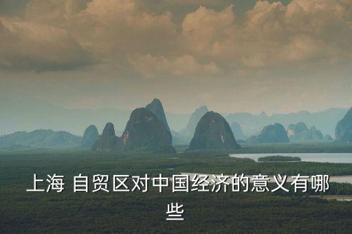  上海 自貿(mào)區(qū)對(duì)中國經(jīng)濟(jì)的意義有哪些