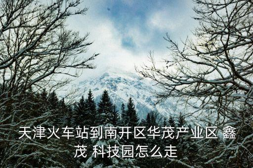  天津火車(chē)站到南開(kāi)區(qū)華茂產(chǎn)業(yè)區(qū) 鑫茂 科技園怎么走
