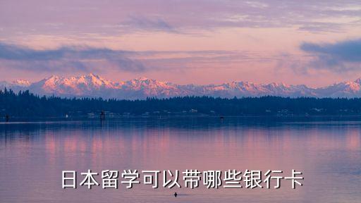 日本留學(xué)可以帶哪些銀行卡