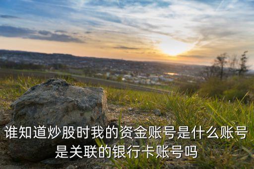 誰知道炒股時(shí)我的資金賬號(hào)是什么賬號(hào)是關(guān)聯(lián)的銀行卡賬號(hào)嗎
