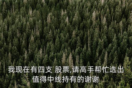我現在有四支 股票,請高手幫忙選出值得中線持有的謝謝